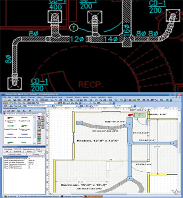 خدمات الرسم HVAC